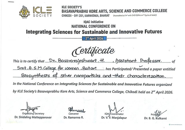 paper presented dr basavarajeshwari